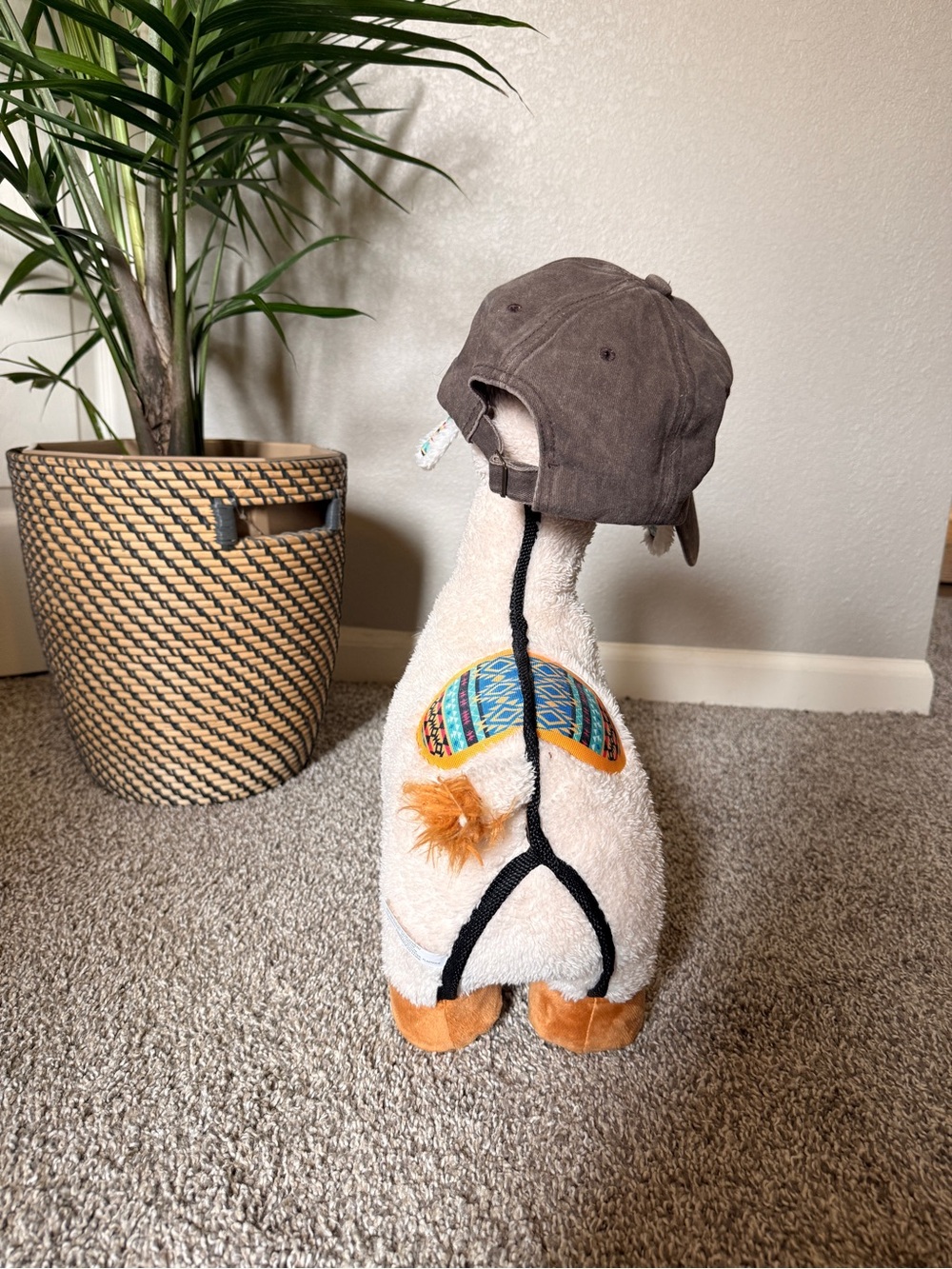 Brown Embroidered Chicken Baseball Hat - Picture 3 of 4